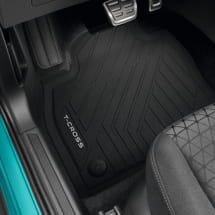 VW T-Cross Floor Mats Rubber Set 4-piece black | 2GM061500 82V