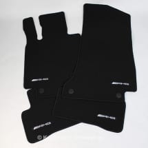 AMG floor mats set C-Class Cabrio A205 Coupé C205 black Genuine Mercedes-Benz | A2056807505 9G63