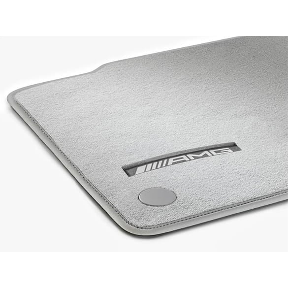 AMG Floor Mats Velour Mats EQE V295 neva grey 4-piece Genuine Mercedes-AMG