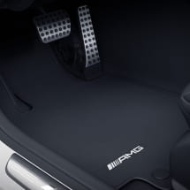 AMG floor mats velour mats SL R232 AMG GT C192 black 2-piece front | A2326802703 9J74