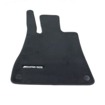 AMG floor mats velour mats SL R232 AMG GT C192 black 2-piece front | A2326802703 9J74