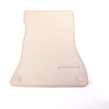 AMG floor mats velour mats SL R232 AMG GT C192 macchiatobeige 2-piece | A2326802703 8U20