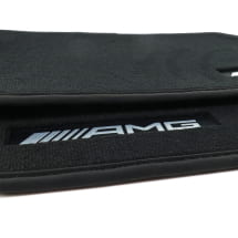 AMG floor mats velour mats SL R232 AMG GT C192 black 2-piece rear | A2326802903 9J74