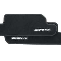 AMG floor mats velour mats SL R232 AMG GT C192 black 2-piece rear | A2326802903 9J74