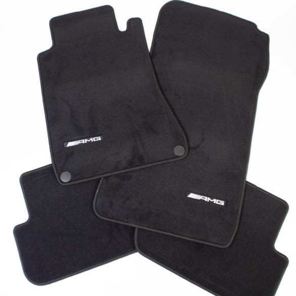 AMG Velour floor mats CLK Coupé C209 black 4-piece Genuine Mercedes-Benz