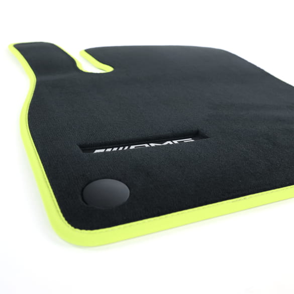 AMG velour floor mats CLA Coupé C174 black Energygreen 3-piece Genuine Mercedes-Benz | A1746808300 6C83-C174 AMG velour floor mats CLA Coupé C174 black Energygreen 3-piece Genuine Mercedes-Benz | A1746808300 6C83-C174