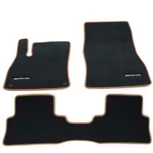 AMG velour floor mats CLA Coupé C174 black brown 3-piece Genuine Mercedes-Benz | A1746808300 8H36-C174
