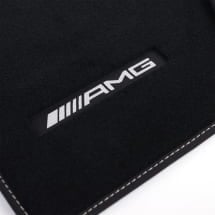 AMG velours floor mats G-Class W465 black gold 4-piece set genuine Mercedes-Benz  | A4656806301 1D27