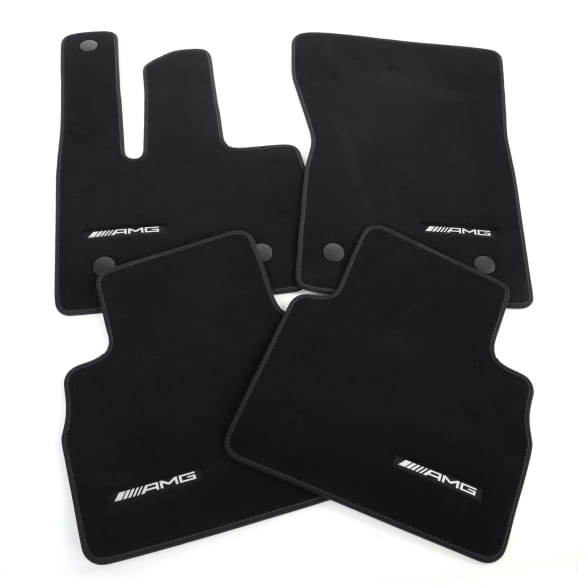 AMG velours floor mats G-Class W465 black dark tobacco 4-piece set genuine Mercedes-Benz 