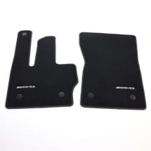 AMG velours floor mats G-Class W465 black designo white 4-piece set genuine Mercedes-Benz  | A4656806301 1B82