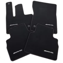 AMG velours floor mats G-Class W465 black accent red 4-piece set genuine Mercedes-Benz  | A4656806301 3B92