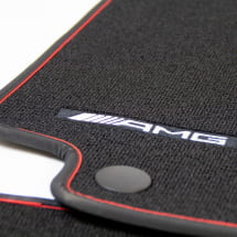 red cut AMG floor mats set C-Class C205 A205 black Genuine Mercedes-Benz | A2056806305 9G63