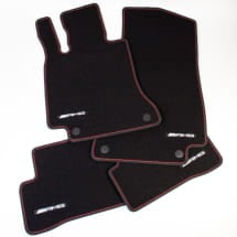 red cut AMG floor mats set C-Class C205 A205 black Genuine Mercedes-Benz | A2056806305 9G63