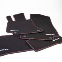 red cut AMG floor mats set C-Class C205 A205 black Genuine Mercedes-Benz | A2056806305 9G63