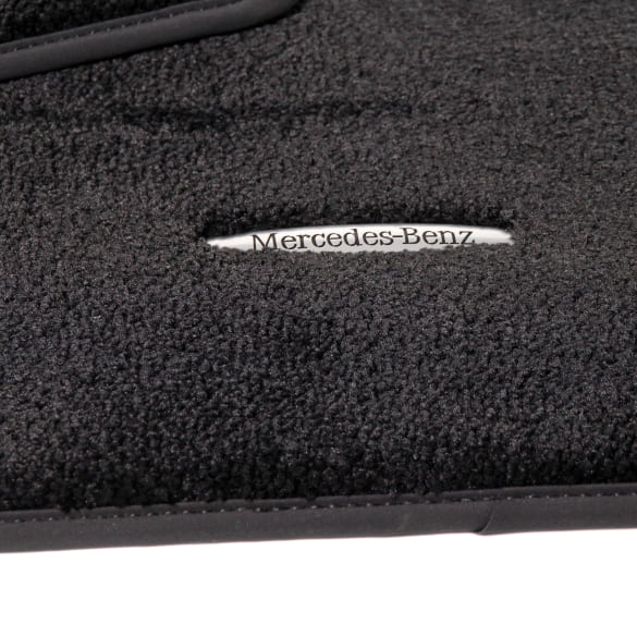 Front velours floor mats CLE A236 Convertible Black Genuine Mercedes-Benz | A2066805002 9K26-A236