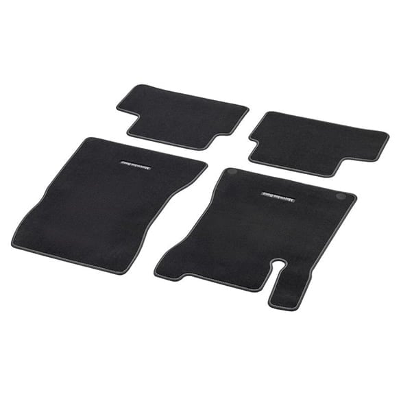 Floor Mats Velour Mats CLA 118 decorative stitching silk beige 4-piece Genuine Mercedes-Benz