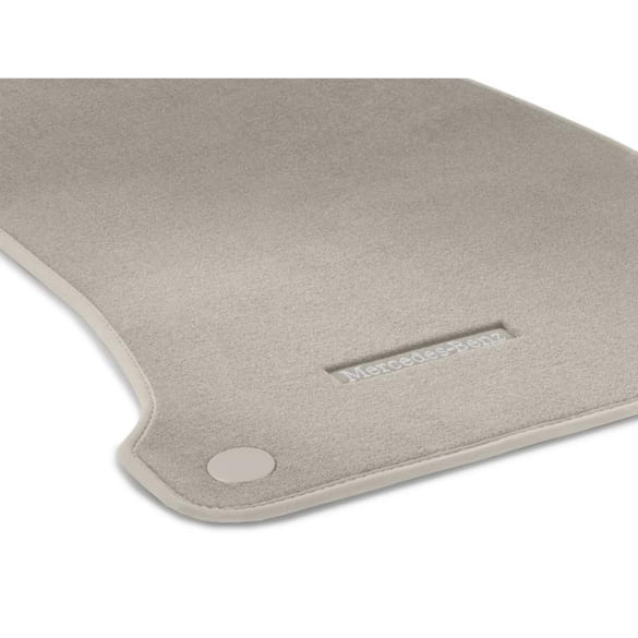 Floor mats Velour mats beige 4-piece set EQS V297 | Fußmatten-beige-V297