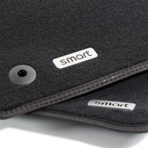 Floor mats velour mats black smart #1 HX11 3-piece set | QAP8893193636