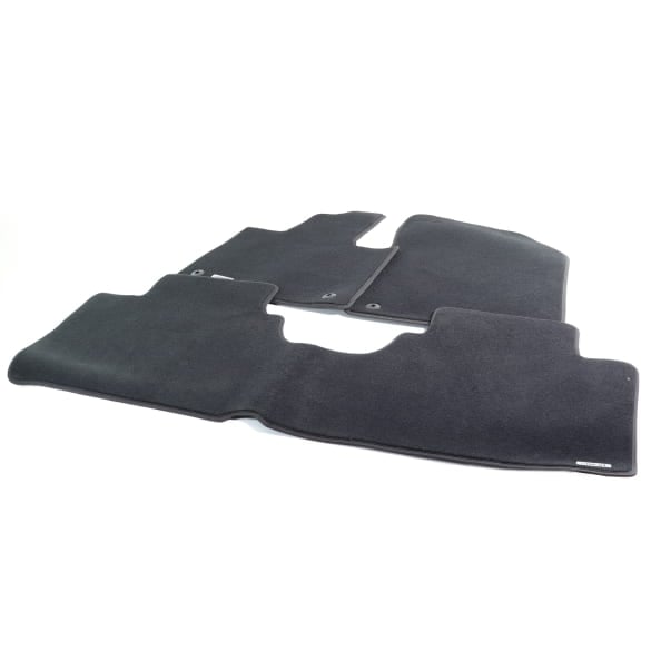 Floor mats velour mats black smart ONE #1 HX11 3-piece set Genuine smart