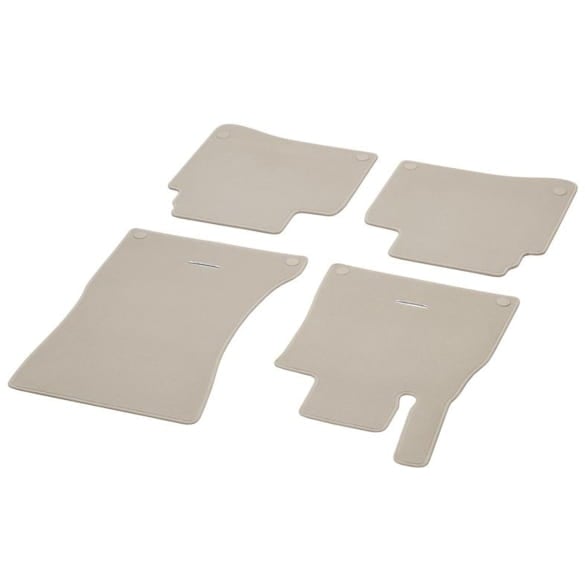 Floor mats velour mats S-Class V222 beige 4-piece Genuine Mercedes-Benz