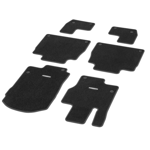 Floor Mats Velour Mats GLS V167 6-piece schwarz Genuine Mercedes-Benz