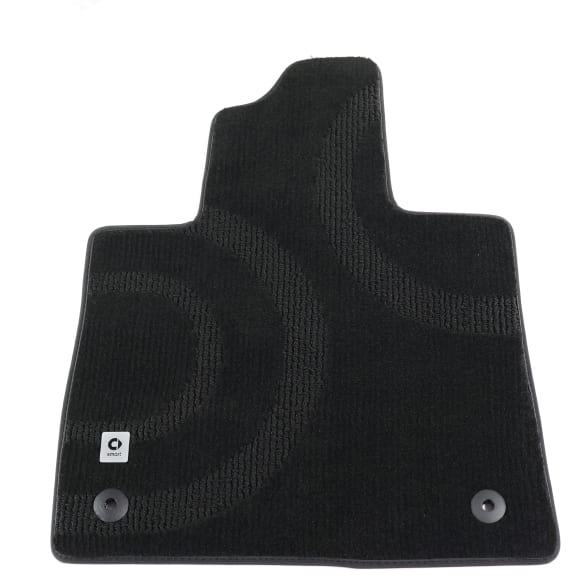 Floor mats velour mats smart #3 THREE black 3-piece original smart | QAP6608036124