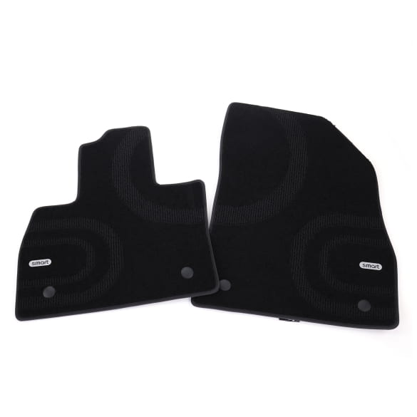 Floor mats velour mats black smart #5 HY11 3-piece set | QAP6608152225