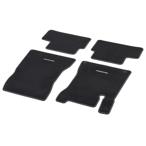 Velour floor mats GLB X247 black / silk beige 4-pieces genuine Mercedes-Benz