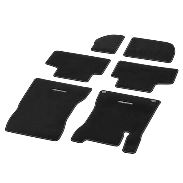 Velour floor mats GLB X247 black / grey 6-pieces genuine Mercedes-Benz