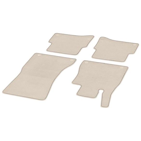 Velour floor mats set S-Class W223 almondbeige / magmagrey Genuine Mercedes-Benz