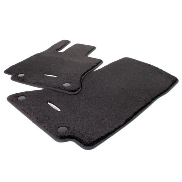 high-pile Velour floor mats front black C-Class W206 S206 genuine Mercedes-Benz