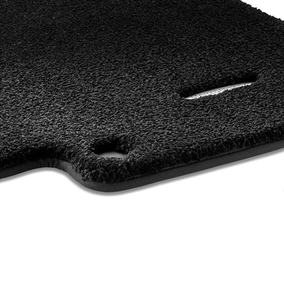 Velour floor mats front EQS SUV X296 black 2-piece Genuine Mercedes-Benz 