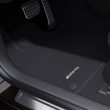 Velour floor mats black EQS SUV X296 3-piece Genuine | A2966802504 9J74
