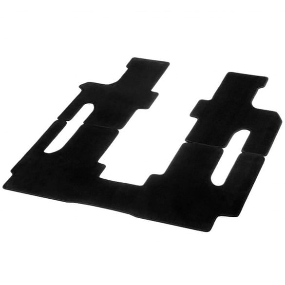 Velour mats Floor mats V-Class W447 black 3-piece double rail Genuine Mercedes-Benz
