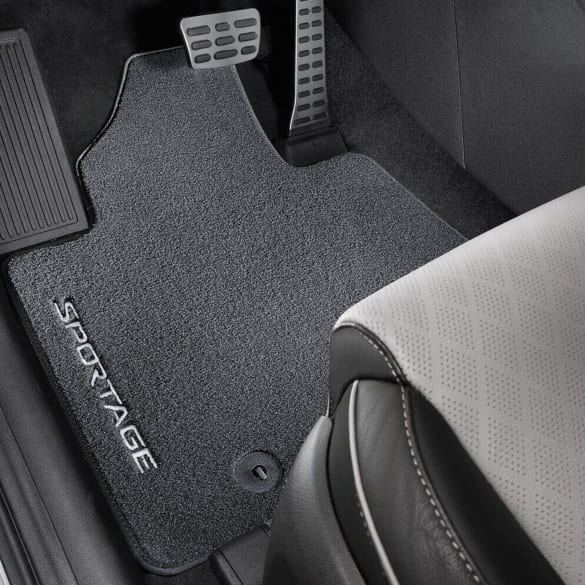 Velours floor mats KIA Sportage QL Facelift black 4-piece set Genuine KIA