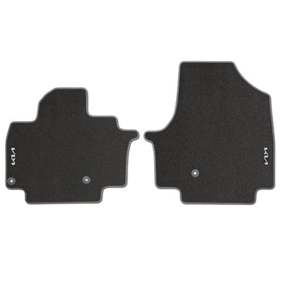 Velours floor mats front KIA EV9 AE black 2-piece set Genuine KIA | DO143ADE001E