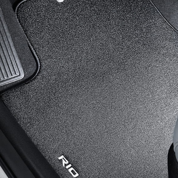 Velours floor mats KIA Rio YB black 4-piece set Genuine KIA