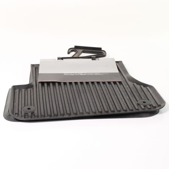 Genuine Audi A6 4G rear floor mat set in black