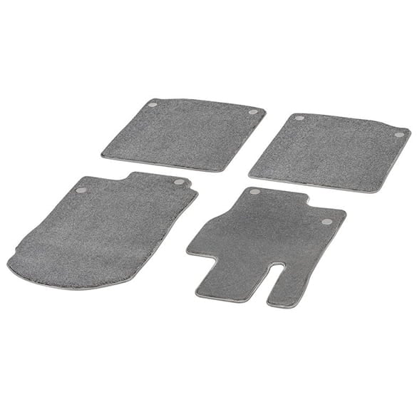 High Pile Floor Mats silver grey 4-piece GLS X167 Mercedes-Maybach