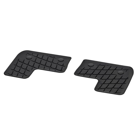 Rubber mats GLS X167 Dynamic Squares 2-piece 3rd row of seats Genuine Mercedes-Benz 