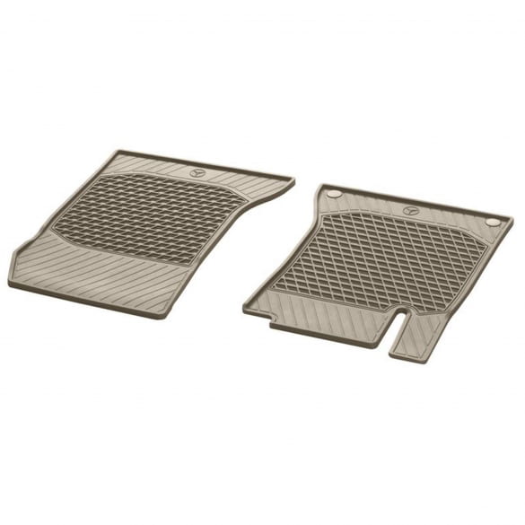 Rubber Mats 2-piece set front silk beige S-Class Genuine Mercedes-Benz