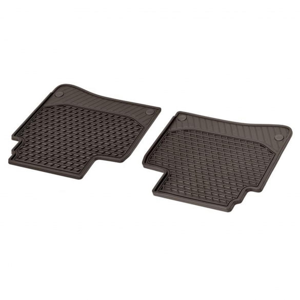 Rubber mats set espresso brown rear S-Class V222 Genuine Mercedes-Benz