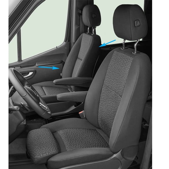 Seat cover slip cover Sprinter 907 910 single seat passenger seat Original Mercedes-Benz