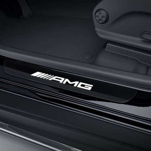 AMG black door sill panels black E-Class W213 S213 genuine Mercedes-AMG
