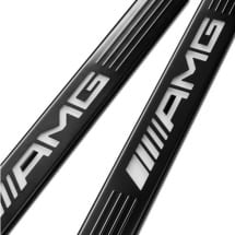 AMG door sill cover black white LED A1776804507 | A1776804507-K