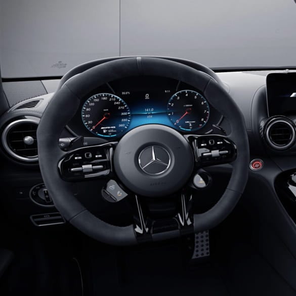 AMG GT C190 Night Package Steering wheel covers Original Mercedes | Night-Paket-Lenkrad-K