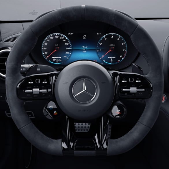 AMG GT C190 Night Package Steering wheel covers Original Mercedes