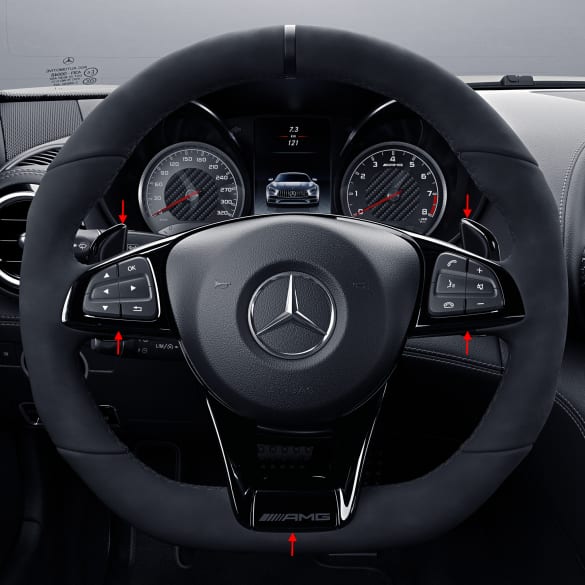 AMG nightpackage steering wheel cover upgrade kit genuine Mercedes-Benz