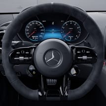 black AMG Performance steering wheel cover Nightpaket Mercedes-Benz | amg-pf-lenkr-schwarz