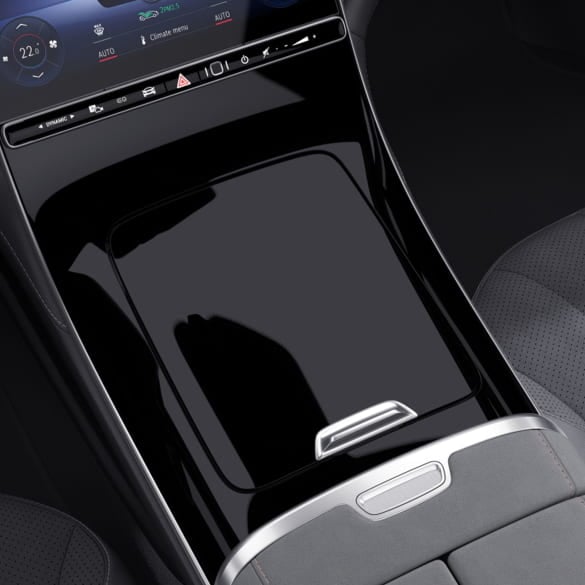 Center console High gloss black EQS SUV X296 Genuine Mercedes-Benz | EQS-X296-Hochglanz-schwarz-Mittelkonsole